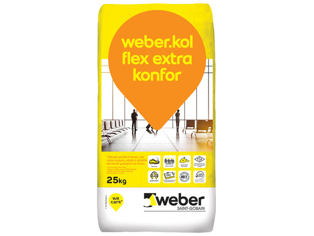 Weber Kol Flex Extra Konfor Yuksek Performansli Seramik Yapistiricilari Seramik Yapistiricilari Weber Saint Gobain Turkey